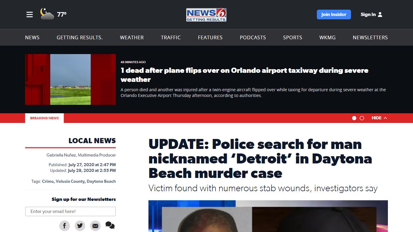 UPDATE: Police search for man nicknamed ‘Detroit’ in Daytona Beach ...